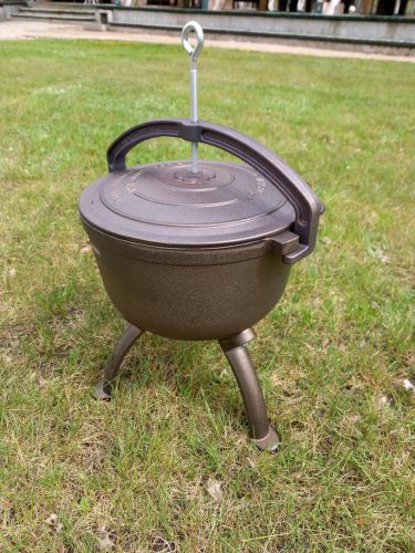  CICKA öntöttvas EDÉNY VADÁSZAT 7L ÉGETETT TŰZ GRILL SÜTÉSEK