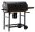  SZÉN HORDÓ GRILL FEDŐVEL KEREKEKEN POLCOS 101x70,5x94,5 CM