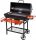  KERTI SZÉN GRILL FEDŐVEL ÉS POLCOKVAL FEKETE HORDÓRÁCS 71x35cm