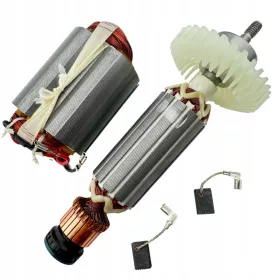   Rotor 517649-4 Makita PJ7000, GA4530, GA4530R, GA5030, GA5030R számára – készlet állórésszel, csapágyakkal és szénkefékkel