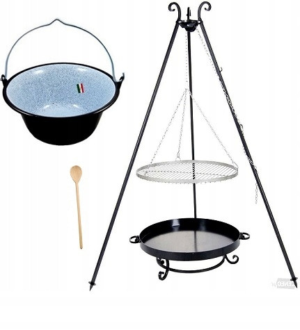  GRILL XXL rozsdamentes acél rostély 70 cm tűztér 70 cm KEMÉNY 40 L
