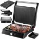  PANINI SZENDVICS GRILL KENYIRÍTŐ ÖSSZEHAJTHATÓ ELEKTROMOS NAGY 2200W