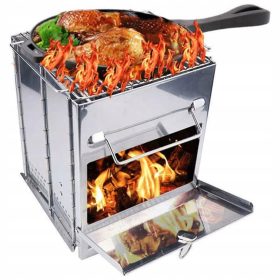    GRILL KÜLYHŐ RAKTÁLYA TURISTA KERT HORDOZHATÓ ÖSSZEHAJTHATÓ RÁCS