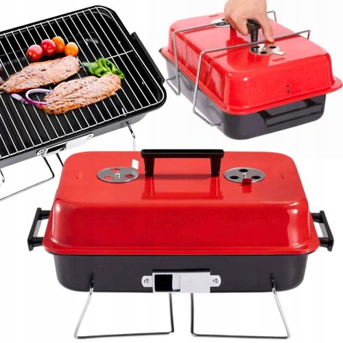  ÖSSZEHAJTHATÓ HORDOZHATÓ SZÉN TURISZT BBQ KEMPING BŐRÖND NYARALÁS +