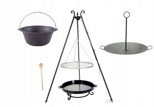  FI60 GRILL + öntöttvas EDÉNY 11L SERTŐS 50 cm 2 az 1-ben