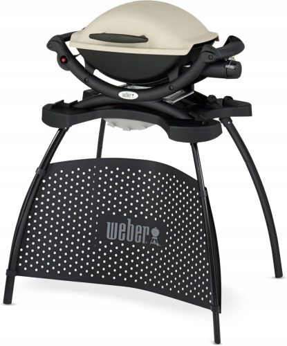  Weber Q1000 állvány gázgrill öntöttvas rostély 43x32 cm, állvánnyal 2,49 kW
