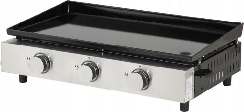  Happy Garden Merida gázgrill 3 égős Plancha zománcozott tányér 60x35cm