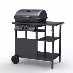    Bagnét Verd BBQ gáz GRILL 2 égős 5,5 kW kerekes asztallal