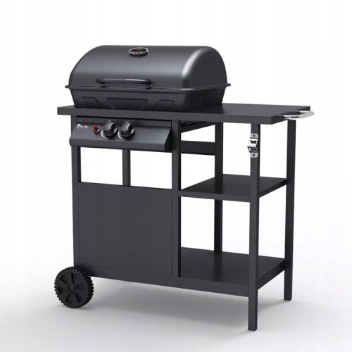  Bagnét Verd BBQ gáz GRILL 2 égős 5,5 kW kerekes asztallal
