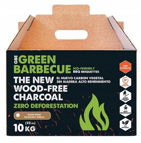  TOP! GBE Green BBQ ECO FAMENTES BRIKETT MOGYORÓ HÉJ 10KG