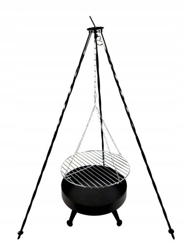 Háromlábú grill 120 cm, tűztér 40 cm, rostély 40 cm