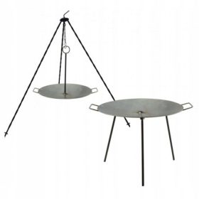  TÁBORTÜZES WOK-SERT 2 az 1-ben 50 cm-es ÁLLVÁNYÚ GRILL