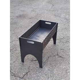  Mangal 4 mm-es összecsukható faszén grill 12 sampon