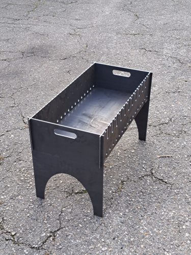  Mangal 4 mm-es összecsukható faszén grill 12 sampon