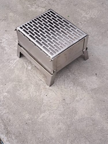  Mangal ROZSDAMENTES ACÉL Grill 2mm MINI