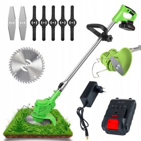    BRUSH Trimmer Akkus bozótvágó fűnyíró fűhez +2X AKU 21V 2Ah