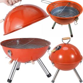    KEREK KUPOLÁS GRILL ZÁRT GRILL FEDŐVEL KERTI SZÉNBRIKETT