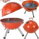  KEREK KUPOLÁS GRILL ZÁRT GRILL FEDŐVEL KERTI SZÉNBRIKETT
