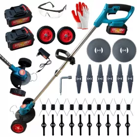    AKKUMULÁTORRA TÖRTÉNŐ BEFÉKVÁGÓ KEREKES FŰVÁGÓ 2 AKKUMULÁTOR