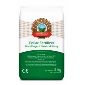    AGRAVITA TELJES 5KG KIVÁLÓ LOMBTRÁGYA NPK 20-20-20 + MIKROELEMEK