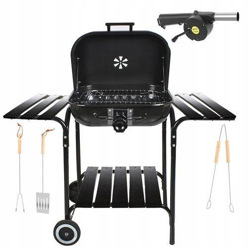  Kaminer kerti grill fedéllel + faszén