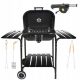  Kaminer kerti grill fedéllel + faszén