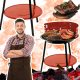  KERTI SZÉN GRILL 35 CM KÖNNYŰ, KÉSZLELHETŐ SZILÁRD, IDEÁLIS UTÁNKOR
