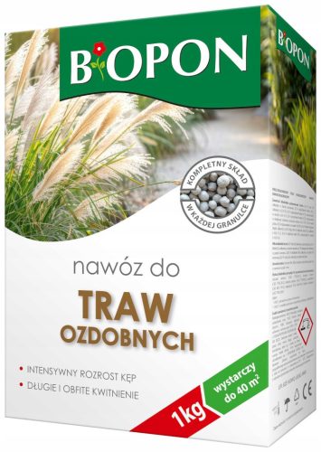  Többkomponensű műtrágya díszfüvekhez 1kg Biopon granulátum kondicionáló