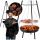 KANDALLÓ ÁLLVÁNY GRILL TÁBORTÜZRÁCS KERTI FÜGGETŐ NAGY 50cm-es TÁBORTÜZ