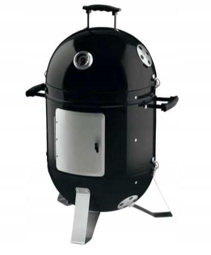  GRILL MEISTER Stílusos faszén grill, füstölő, füstölő sütő Ø 40 cm