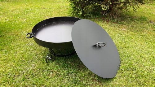  KÉSZÍTETT 80 cm-es kerti tűzhely grillezéshez + fedél
