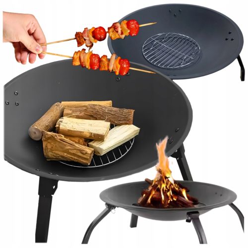  KERTI TÜZGAZDA TÁMBERTÜZRE ACÉL KERTI GRILL TÁBIRÁZI KERTI TERASZ