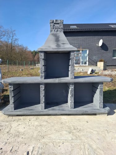  Beton grill erősítésű kandalló NAGY ÉS SZÉP
