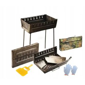    Mangal Suitcase Grill Összecsukható Hordozható 2 mm. 8 samponnyárshoz