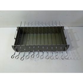  Faszén grill rozsdamentes acélból