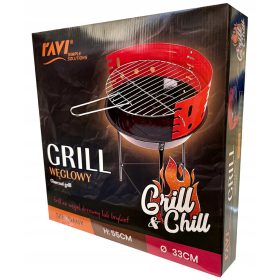 Ravi faszén grill 55x33cm