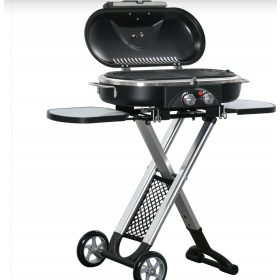  ÖSSZEHAJTHATÓ GÁZGRILL 2 ÉGŐS OLDALRÁCS ASZTALTAL