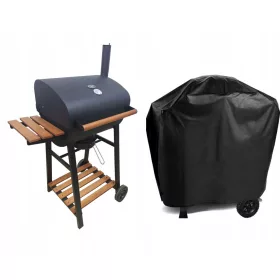    DEKRAFT SZÉN GRILL HORDÓ öntöttvas ráccsal + DE KRAFT BURKOLAT