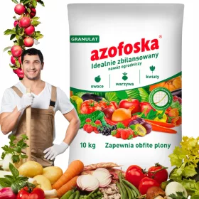    AZOFOSKA TÖBBSEJTŰ TRÁGYA UNIVERZÁLIS 10 KG FŰ, ZÖLDSÉG, GYÜMÖLCS