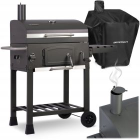 Berdsen BD-891 faszén grill fedővel, fekete