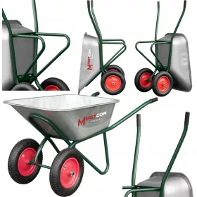    EXKLUZÍV KÉTKEREKŐS KERTI KERÉKRÁR 130L 210KG METCOR PREMIUM