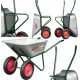  EXKLUZÍV KÉTKEREKŐS KERTI KERÉKRÁR 130L 210KG METCOR PREMIUM