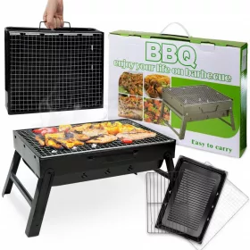    TOURIST GRILL HORDOZHATÓ ÖSSZEHAJTHATÓ TOK KEMPING SZÉN NYELVEL