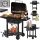  KERTI SZÉN GRILL BBQ öntöttvas Rács FEDŐ HAMU TÁLCA + HŐMÉRŐ XXL