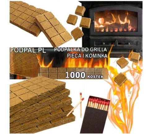  KINDLING KINDLING LARGE GRILLHEZ, KEZELŐHOZ, KANDALLÓHOZ 1000 db kocka 2,5kg INGYEN