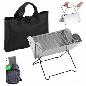   MINI TOURIST GRILL HORDOZHATÓ ÖSSZEHAJTHATÓ KÖNNYŰ UTAZÁS + TOK GRILLEZÉS