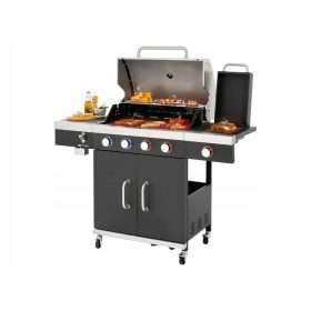  GRILLMEISTER Gázgrill, 3 égős + 1, 14,4 kW