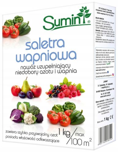  Sumin Kalcium-nitrát műtrágya nitrogén- és kalciumhiány pótlására 1 kg