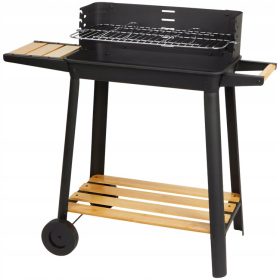    SZÉN GRILL kerekeken, fogantyúval és polccal Rosario grill