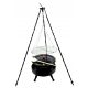  Grill 120 cm, tűztér 40, rostély 40 cm, üst 10 l, állvány 120 cm